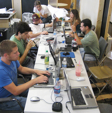 Students working at their computers